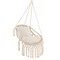 Hanging Hammock Chair with Cushions and Sturdy Rope for Indoors Outdoors